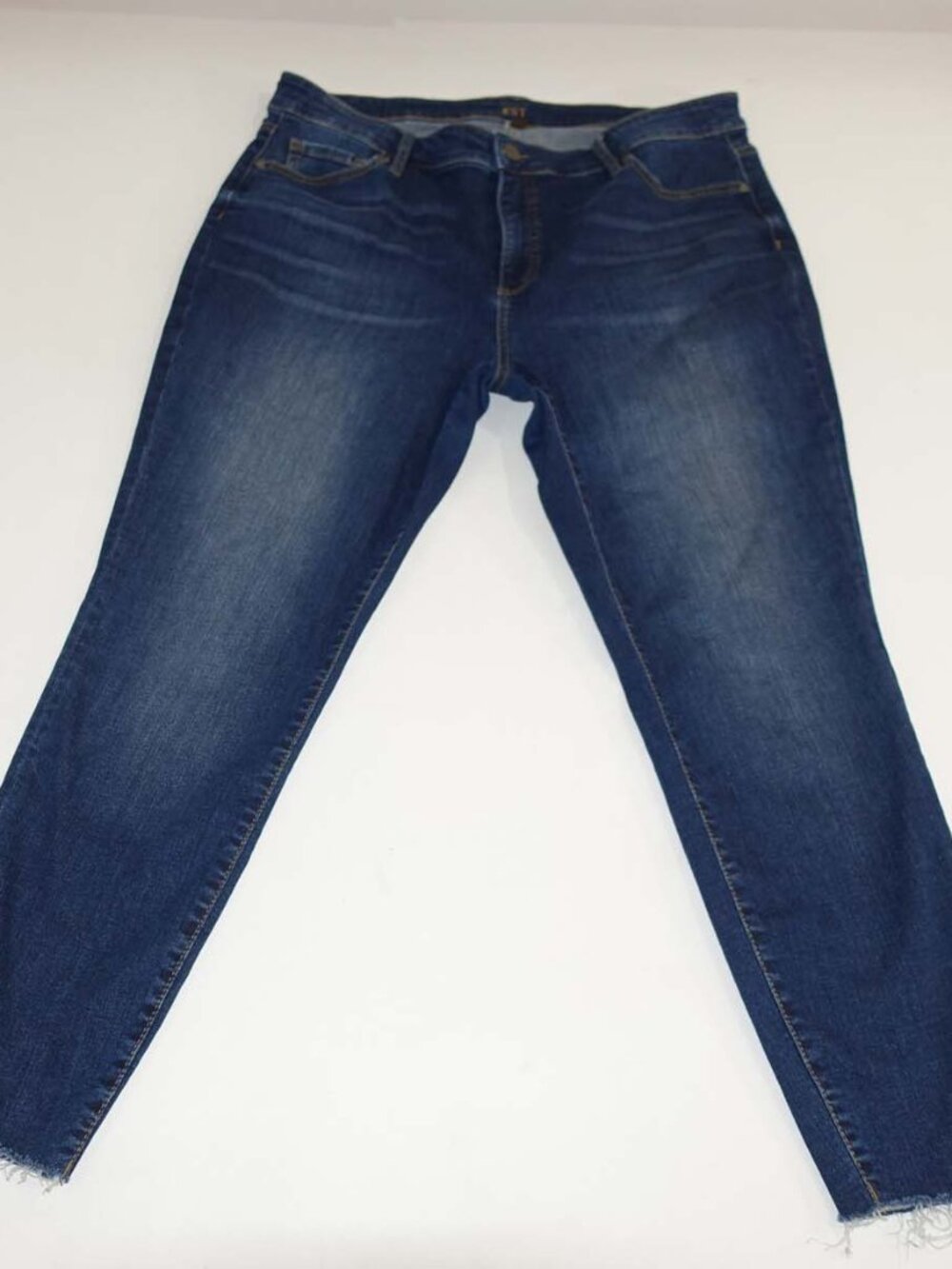 KUT from the Kloth Women's Fab Ab Ankle Skinny Jeans Size 16W Blue High Rise